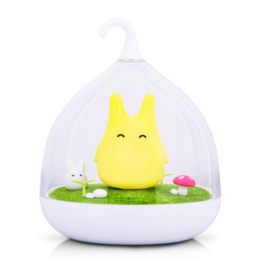 2016 new totoro portable touch sensor usb led baby night lamp safe cute bedside lamp for kids gifts atmosphere nightlight