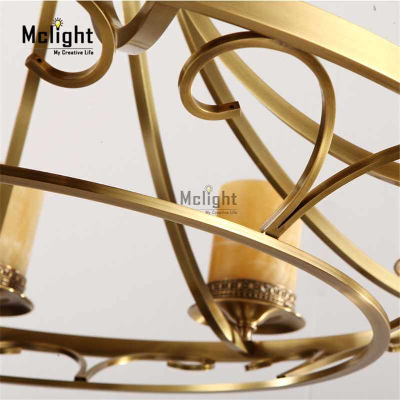 8 lamps modern american style copper luxury chandelier lights fashion living room lights chandelier lights marble luxury lights - Click Image to Close