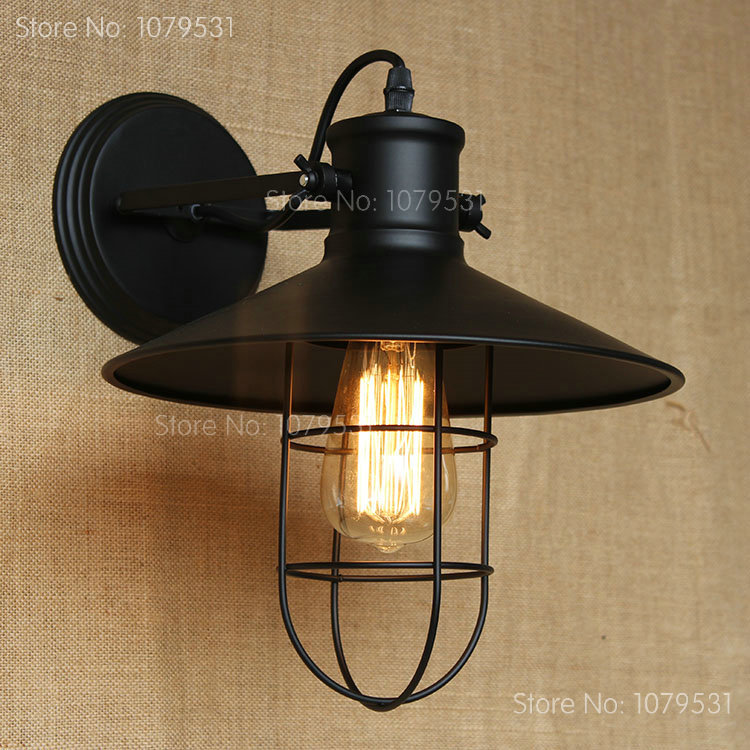 american loft style industrial vintage wall light, edison wall sconce lampara de pared arandelas