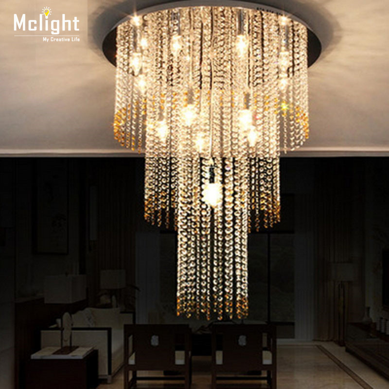 classic el large crystal lamp, crystal ceiling light for mall, lobby and foyer mc0592 d800mm x h1800mm