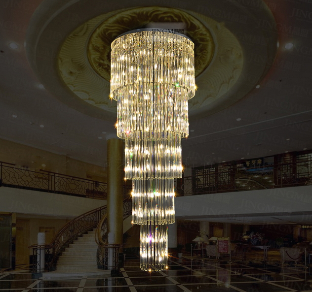 crystal glass chandelier light fixture staircase lustre, stairs, foyer crystal stair lamp for el and project