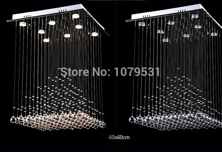 [d600mm * h800mm]modern luxury chandelier with 8 led lights pyramid shape luminaire decoration luster pendant lamp chandeliers