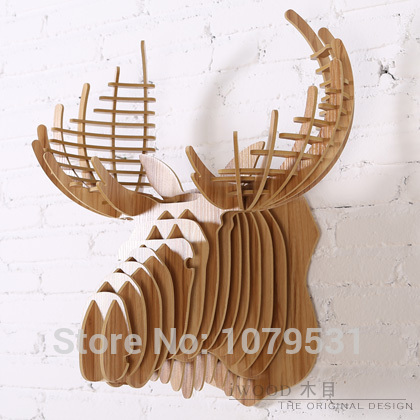 elk moose head,home decoration,wall art diy wooden craft wall decor wall sculpture home decor,christmas decoration,wood animal