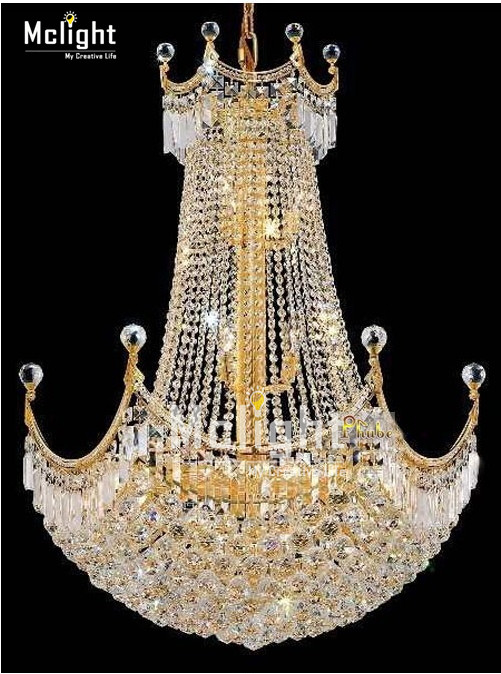 europe luxury large chrome gold luster crystal chandelier light fixture classic light fitment for el lounge decoratiion