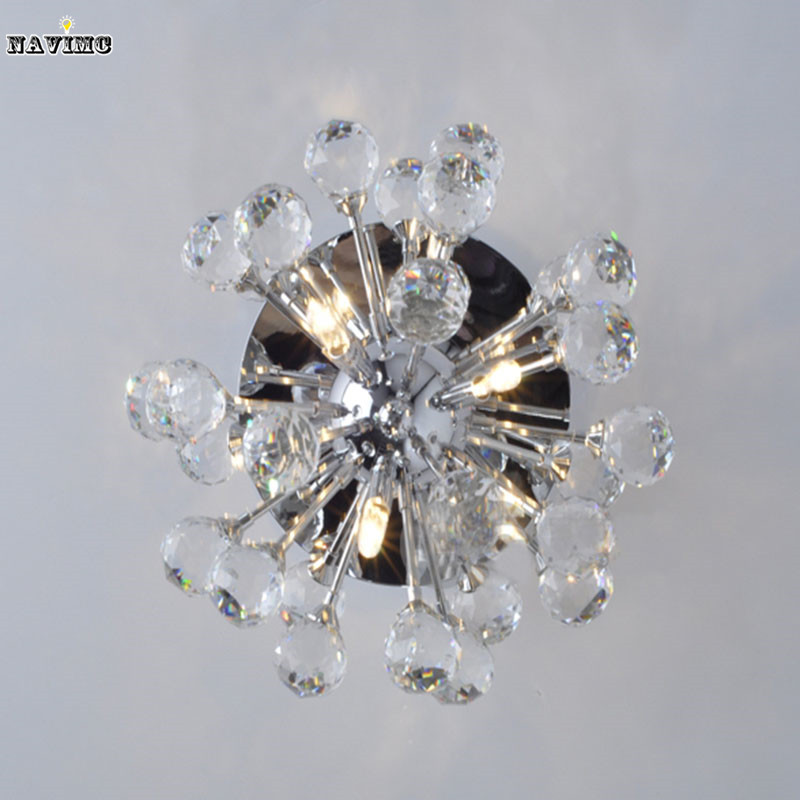 k9 crystal chandelier with 6 lights in globe shape