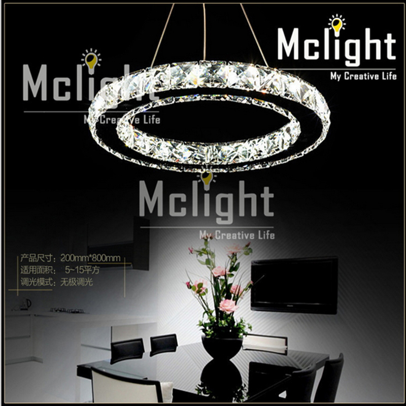 led crystal chandelier light for aisle porch hallway stairs crystal ring dining light wth led light bulb guarantee