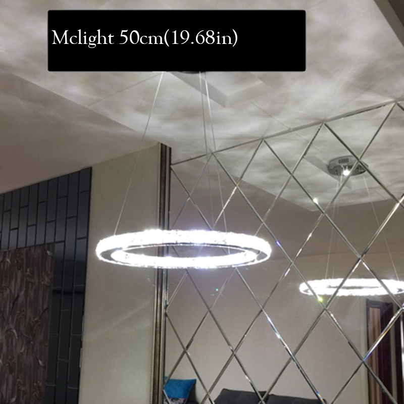 led crystal chandelier light for aisle porch hallway stairs crystal ring dining light wth led light bulb guarantee
