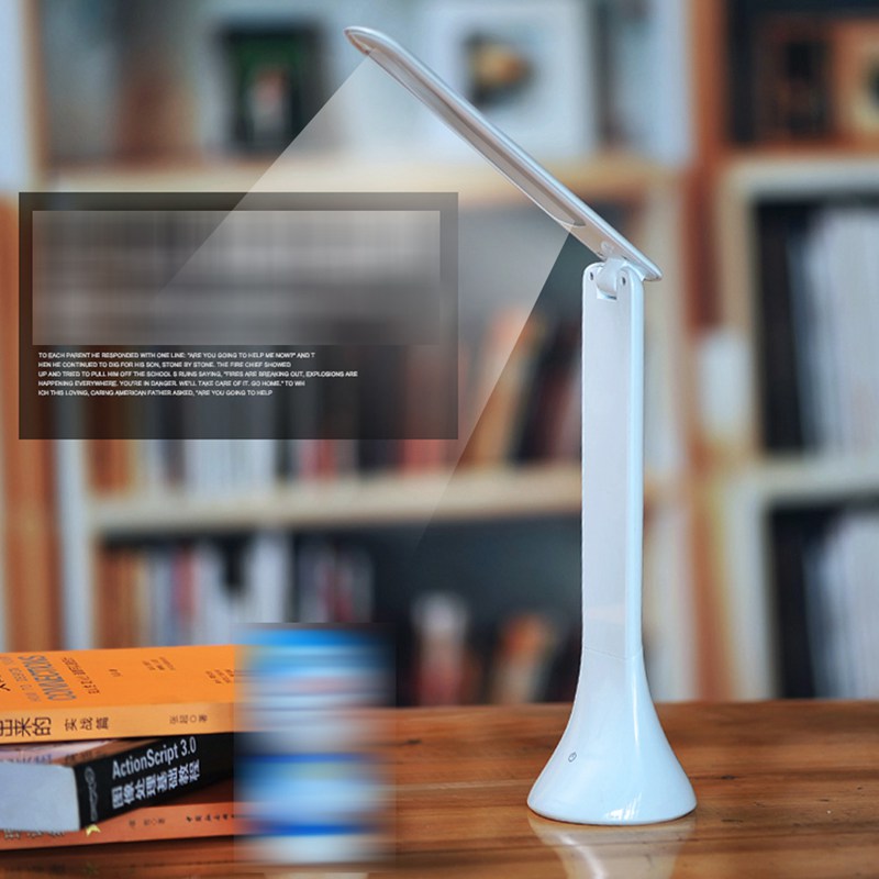 led touch on/off switch desk lamp rechargeable student study reading foldable rechargeable led table lamps lights