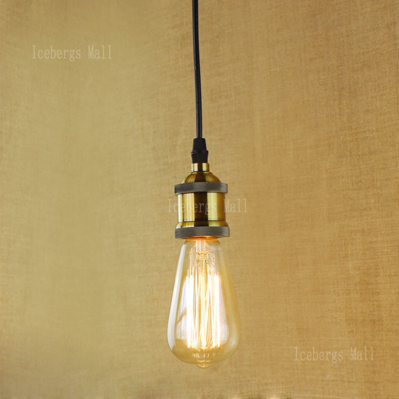 loft country vintage pendant light e27 lamp holder personality pendant lamp for living room bar cafe restaurant ac110v/ 220v
