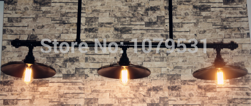 lustre vintage chandelier 3 light loft industrial water pipe tube edison bulbs pendant lamp for dining,bar