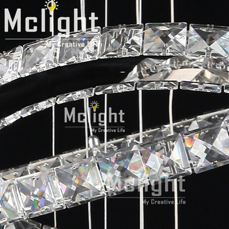 luxury 5 rings crystal led ceiling light fixture led crystal lighting for stairs staircase el villa hallway porch lighting