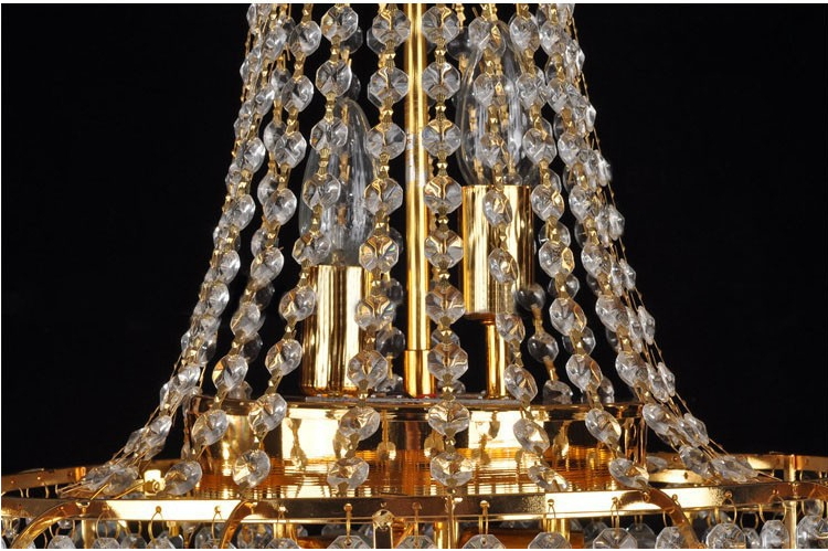 luxury big europe large gold luster crystal chandelier light fixture classic light fitment for el lounge decoratiion