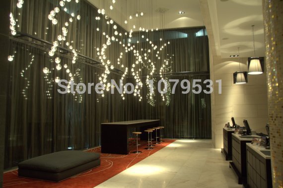 modern 36 heads led glass crystals for chandeliers,meteor shower chandelier with polished chrome stainless steel base