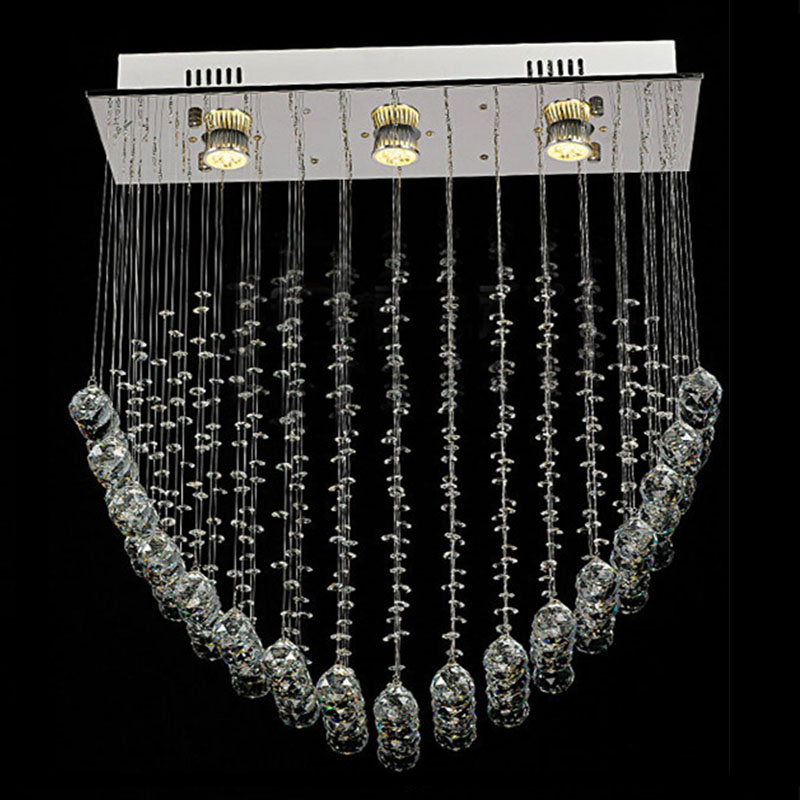 modern luxury spiral crystal chandelier pendant hanging lamp crystal lighting fixtures home decorative luminiare