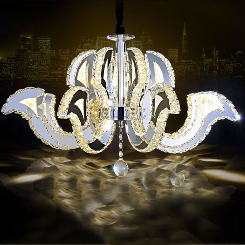 modern round vanity lustre led k9 foyercrystal chandelier light fixture home lighting kitchen dining room lamp luminaire