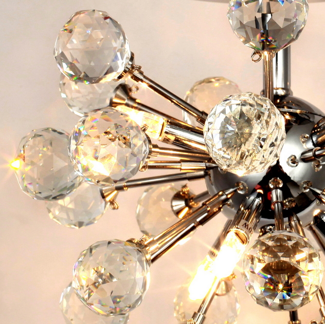 new diy morden semi flush mount elements luxury interior crystal chandelier contemporary led light for living room lamp
