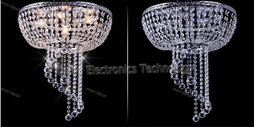 on modern minimalist bedroom luxurious new led crystal chandelier living room ac85-260v