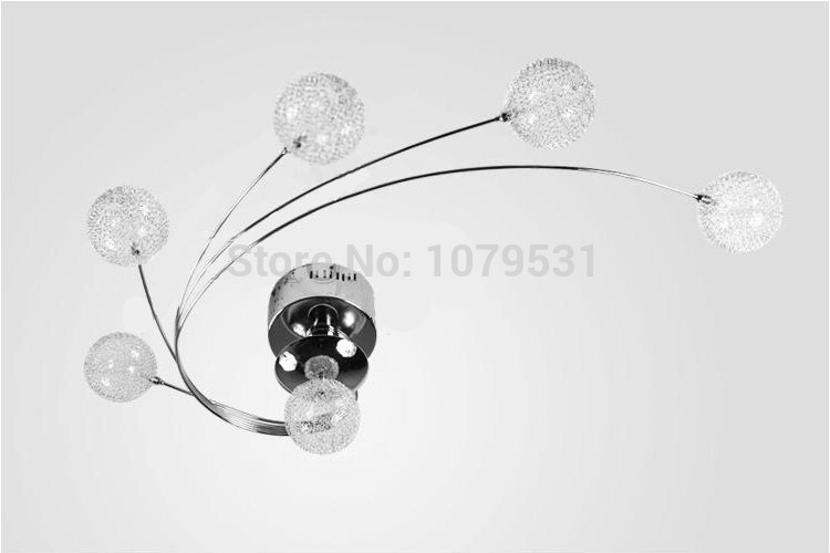 personalized luster aluminum wire ball ceiling light,study room master bedroom ceiling lamp,indoor lighting