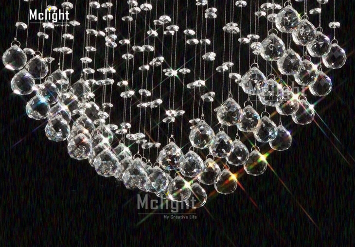 rectangle crystal ceiling lamp fixture loving heart shape crystal light for lustre ceiling lamp dining area, bedroom