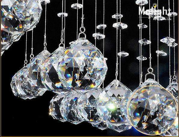 rectangle crystal chandelier light fixture crystal curtain wave lamp for ceiling dining room prompt guanrantee