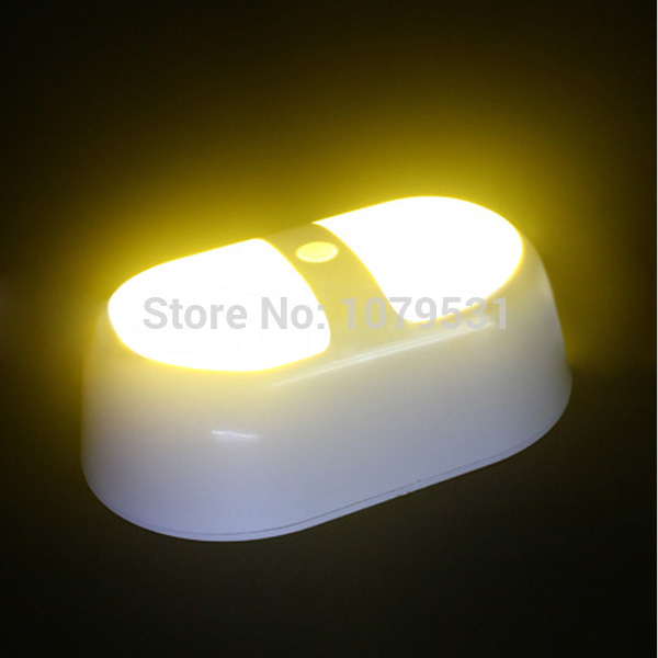 stick-on led infrared sensor lamp wall light body motion sensitive night light ultra-bright battery-operated light-controlled