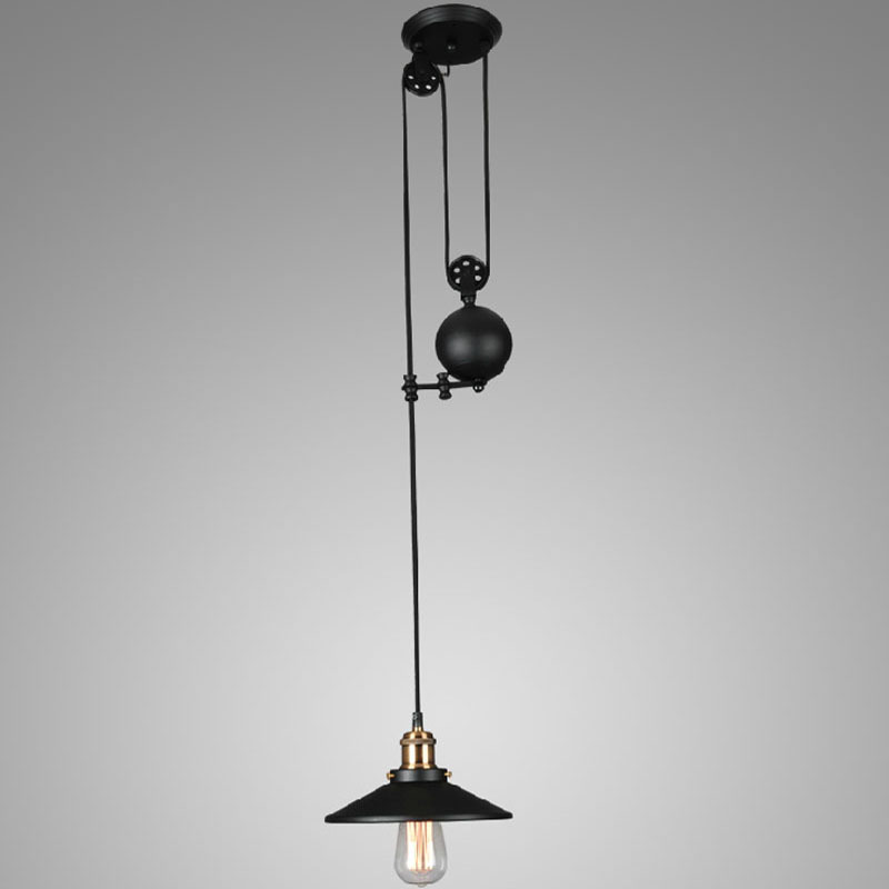 vintage loft retractable pulley pendant light american style lifting adjustable wire lamp rh industrial pendant lamp lighting